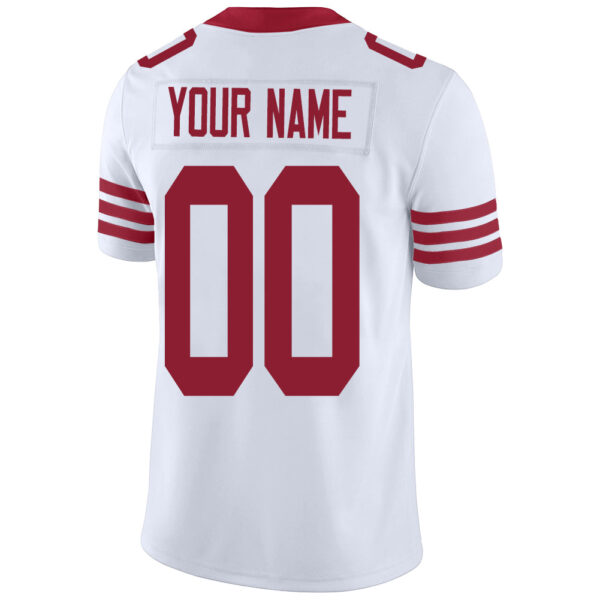 Custom SF.49ers Stitched American Football Jerseys Personalize Birthday Gifts White Jersey - Image 3