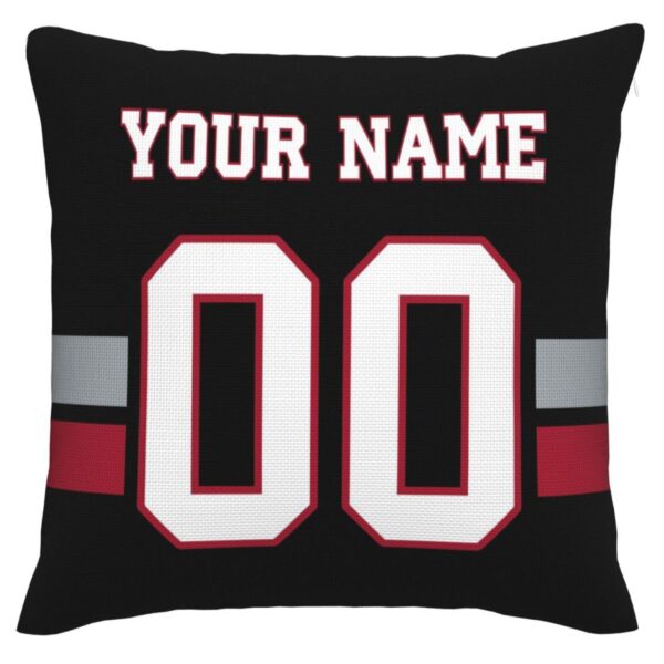 Custom A.Falcons Pillow Decorative Throw Pillow Case - Print Personalized Football Team Fans Name & Number Birthday Gift Football Pillows - Image 2