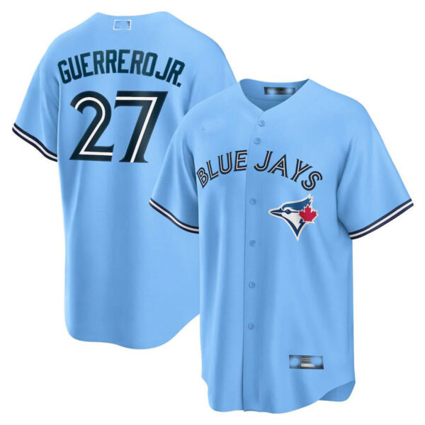 Toronto Blue Jays #27 Vladimir Guerrero Jr. Powder Blue Alternate Replica Player Jersey Baseball Jerseys