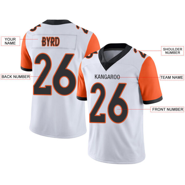 Custom C.Bengal Stitched American Football Jerseys Personalize Birthday Gifts White Jersey - Image 2