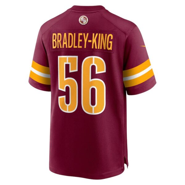 W.Commanders #56 Will Bradley-King Burgundy Game Player Jersey Stitched American Football Jerseys