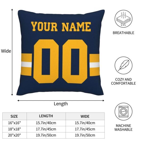 Custom GB.Packers Pillow Decorative Throw Pillow Case - Print Personalized Football Team Fans Name & Number Birthday Gift Football Pillows - Image 6