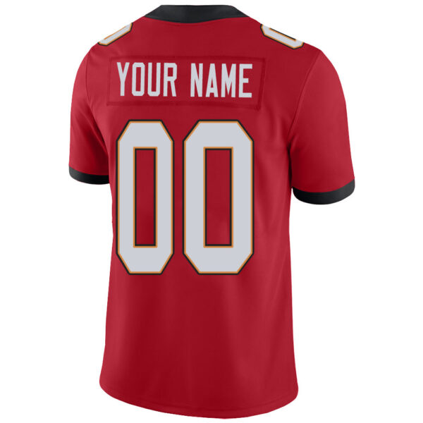 Custom TB.Buccaneers Stitched American Football Jerseys Personalize Birthday Gifts Red Jersey - Image 3