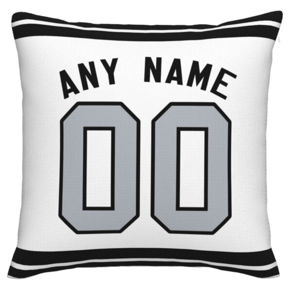 Custom LV.Raiders Pillow Decorative Throw Pillow Case - Print Personalized Football Team Fans Name & Number Birthday Gift Football Pillows - Image 2