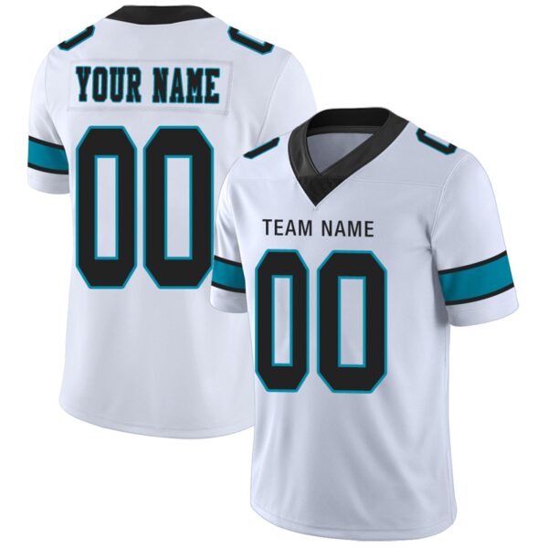 Custom C.Panthers Football Jerseys Team Player or Personalized Design Your Own Name for Men's Women's Youth Jerseys Blue - Image 3