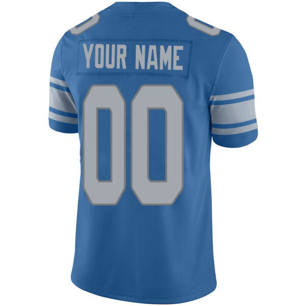 Custom D.Lions Stitched American Football Jerseys Personalize Birthday Gifts Blue Jersey - Image 2