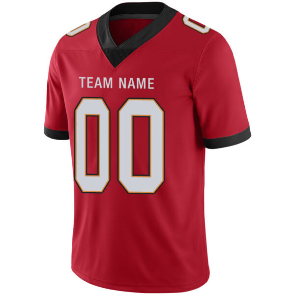 Custom TB.Buccaneers Stitched American Football Jerseys Personalize Birthday Gifts Red Jersey - Image 4