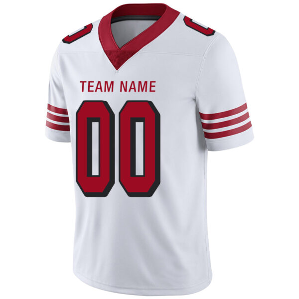 Custom SF.49ers Stitched American Football Jerseys Personalize Birthday Gifts White Jersey - Image 4