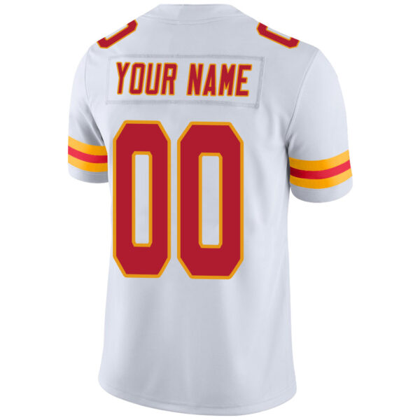 Custom KC.Chiefs Stitched American Football Jerseys Personalize Birthday Gifts White Jersey - Image 3