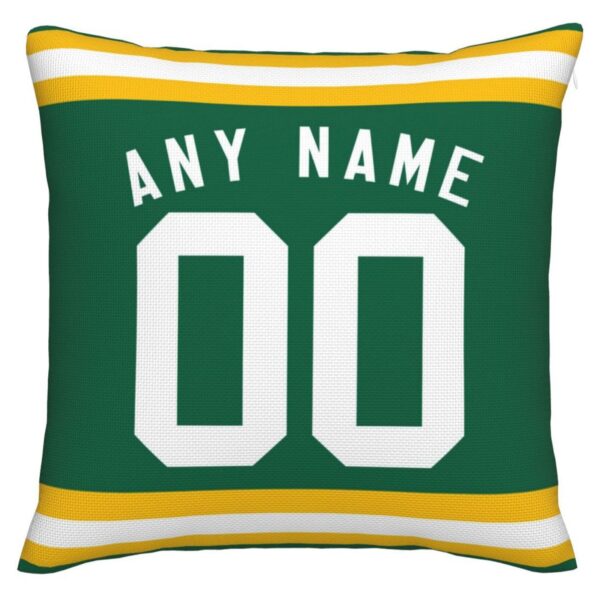 Custom GB.Packers Pillow Decorative Throw Pillow Case - Print Personalized Football Team Fans Name & Number Birthday Gift Football Pillows - Image 3