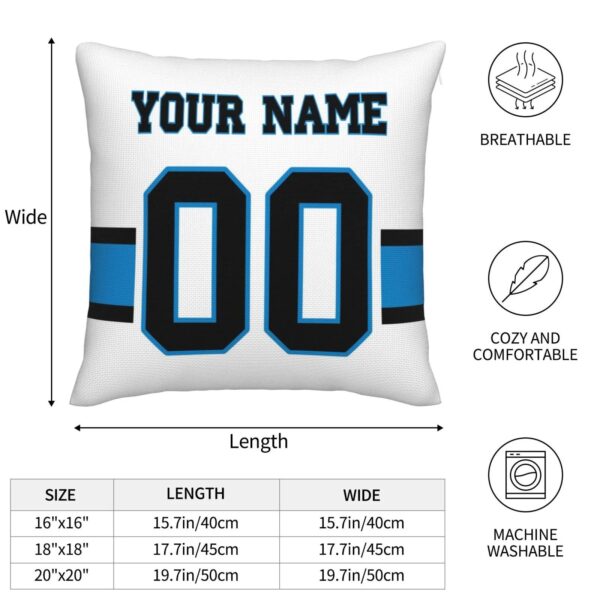 Custom C.Panthers Pillow Football Team Decorative Throw Pillow Case Print Personalized Football Style Fans Letters & Number Birthday Gift Football Pillows - Image 4