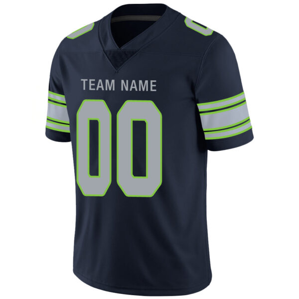 Custom S.Seahawks Stitched American Football Jerseys Personalize Birthday Gifts Navy Jersey - Image 4