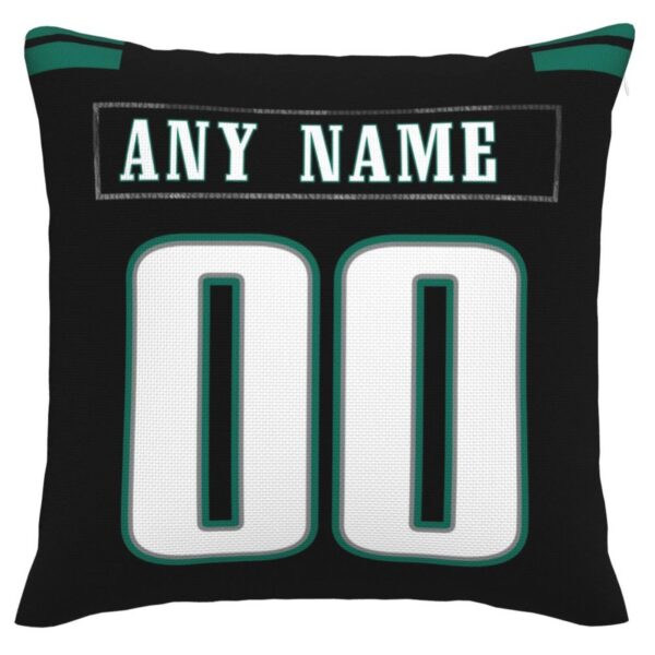 Custom P.Eagles Pillow Decorative Throw Pillow Case - Print Personalized Football Team Fans Name & Number Birthday Gift Football Pillows - Image 3