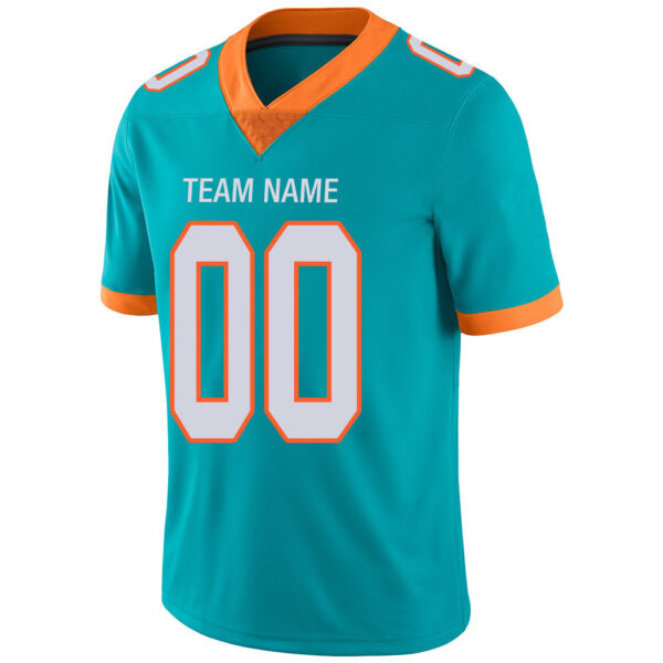 Custom M.Dolphins Stitched American Football Jerseys Personalize Birthday Gifts Aqua Jersey - Image 4