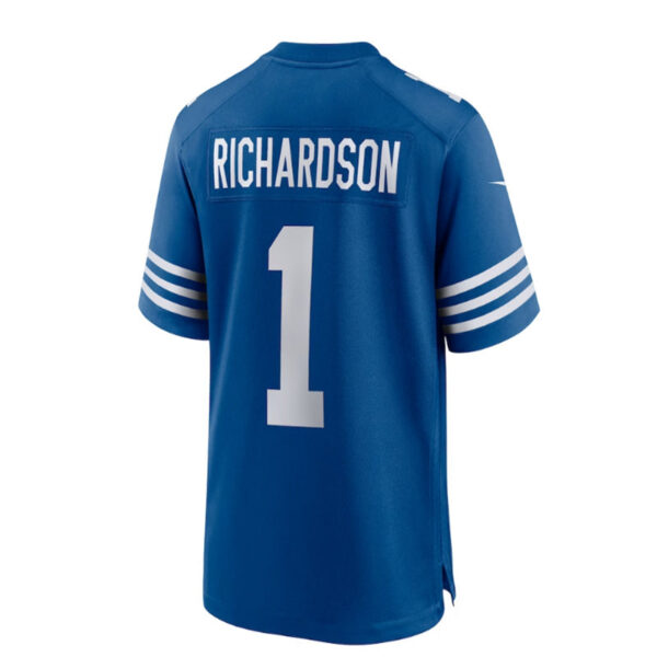 IN. Colts #1 Anthony Richardson 2023 Draft First Round Pick Game Jersey - Royal Stitched American Football Jerseys