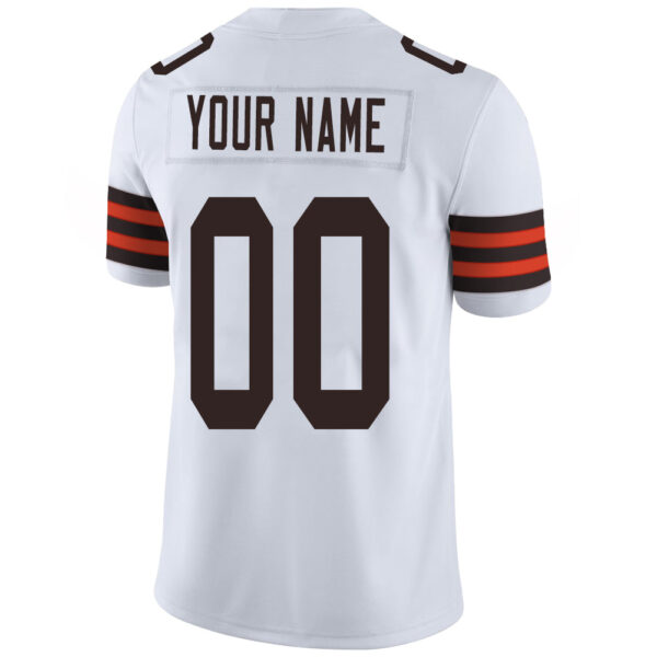 Custom C.Brown Football Stitched American Jerseys Personalize Birthday Gifts White Jersey - Image 3