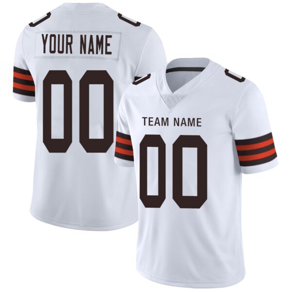 Custom C.Browns Football Jersey Team Player or Personalized Design Your Own Name for Men's Women's Youth Jerseys Brown - Image 3