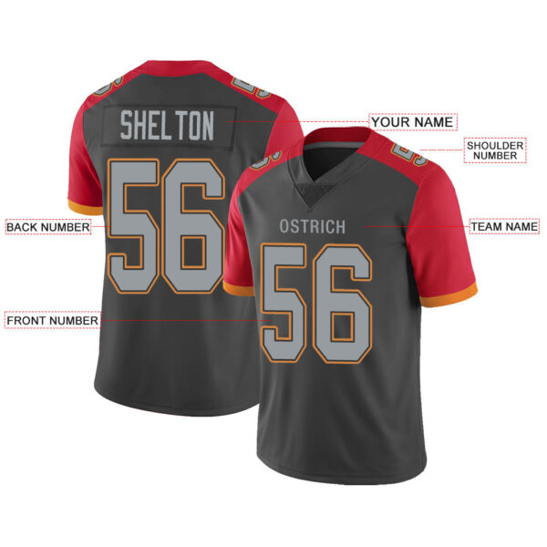 Custom TB.Buccaneers Stitched American Football Jerseys Personalize Birthday Gifts Black Jersey - Image 2