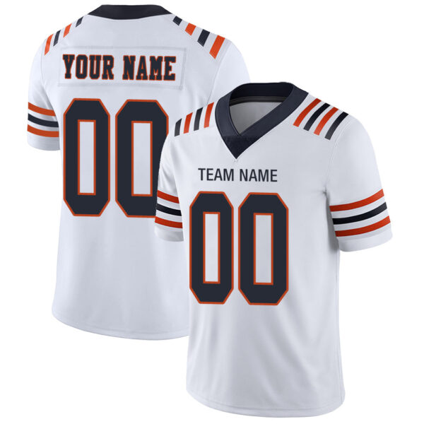 Custom C.Bear Stitched American Football Jerseys Personalize Birthday Gifts White Jersey