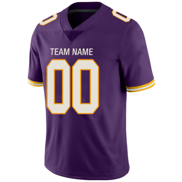 Custom MN.Vikings Stitched American Football Jerseys Personalize Birthday Gifts Purple Jersey - Image 4