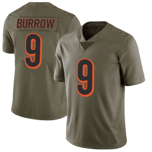 Men's #9 Joe Burrow C.Bengal Limited Stitched Jerseys Football - Image 5