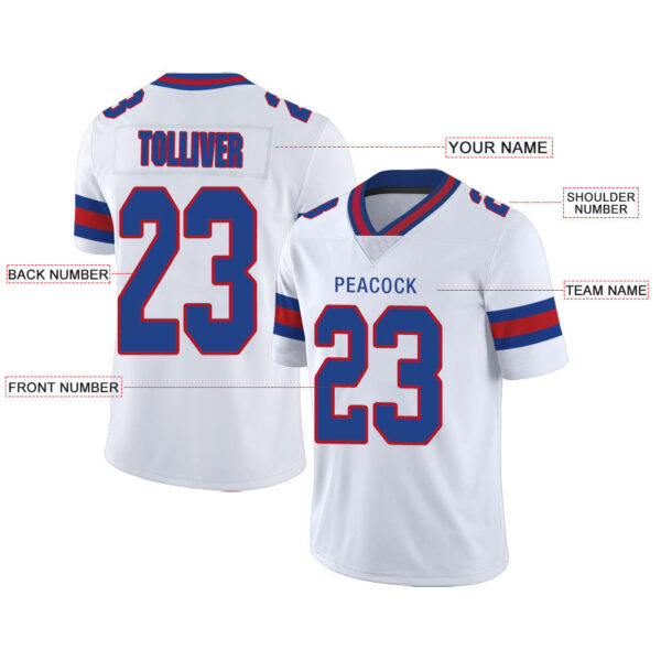 Custom NY.Jets Stitched American Football Jerseys Personalize Birthday Gifts White Jersey - Image 2