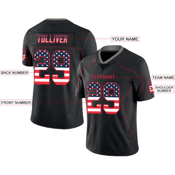 Custom TB.Buccaneers Stitched American Football Jerseys Personalize Birthday Gifts Black Jersey - Image 2