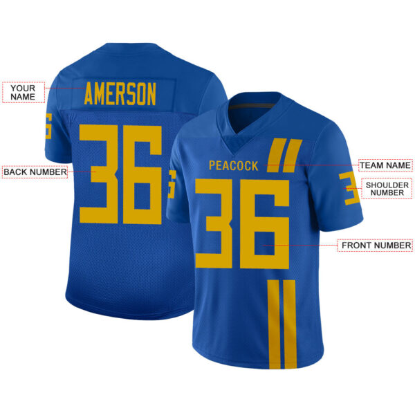 Custom J.Jaguars Stitched American Football Jerseys Personalize Birthday Gifts Blue Jersey - Image 2