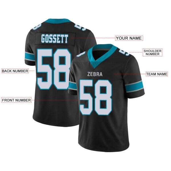 Custom C.Panthers Football Jerseys Team Player or Personalized Design Your Own Name for Men's Women's Youth Jerseys Blue - Image 5