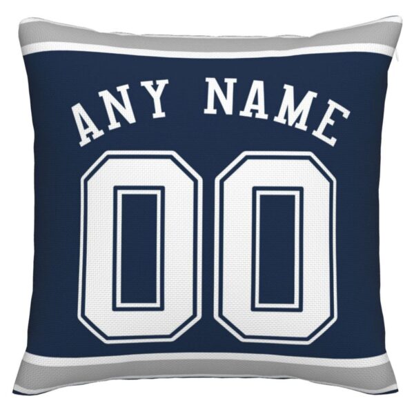 Custom D.Cowboys Pillow Decorative Throw Pillow Case - Print Personalized Football Team Fans Name & Number Birthday Gift Football Pillows