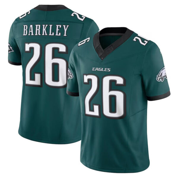 P.Eagles #26 Saquon Barkley Midnight Green Vapor F.U.S.E. Limited Jersey Stitched American Football Jerseys - Image 2