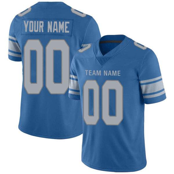 Custom D.Lions Stitched American Football Jerseys Personalize Birthday Gifts Blue Jersey - Image 4
