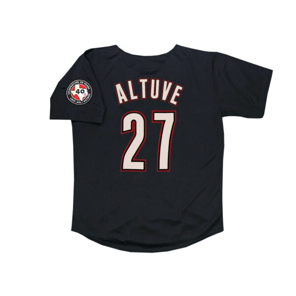 Jose Altuve 2012 Houston Astros Black Men's Jersey - Image 2