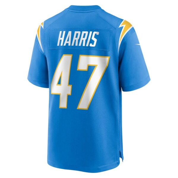 LA.Chargers #47 Josh Harris Powder Blue Game Jersey Stitched American Football Jerseys