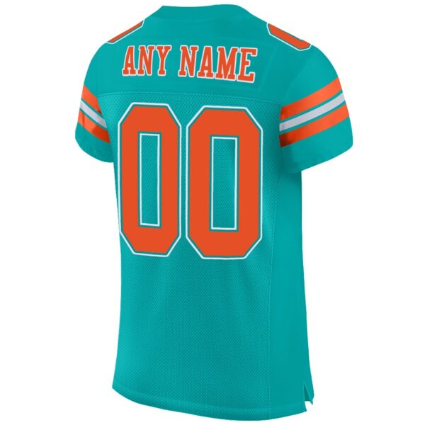 Custom M.Dolphins Football Jerseys for Personalize Sports Shirt Design Stitched Name And Number Christmas Birthday Gift - Image 3