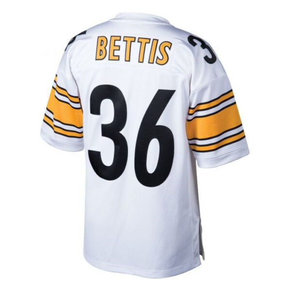 P.Steelers #36 Jerome Bettis White Mitchell & Ness Authentic Super Bowl Stitched American Football Jerseys