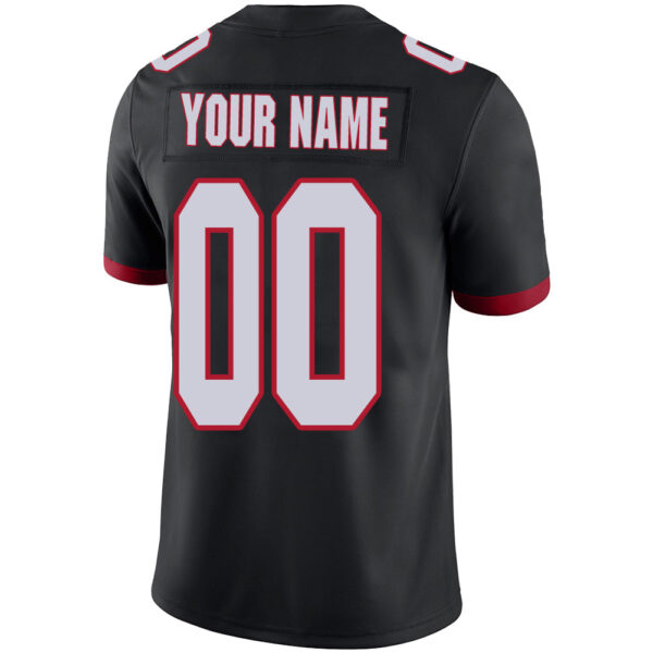 Custom A.Falcon Men's American Black Vapor Limited Stitched Football Jersey - Image 3