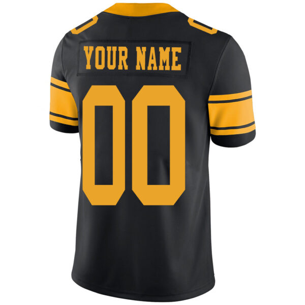 Custom P.Steelers Stitched American Football Jerseys Personalize Birthday Gifts Black Jersey - Image 3