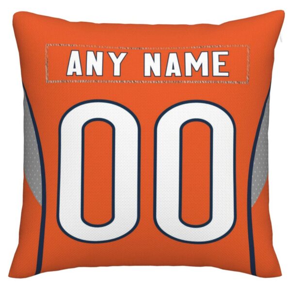 Custom C.Bears Pillow Decorative Throw Pillow Case - Print Personalized Football Team Fans Name & Number Birthday Gift Football Pillows - Image 2