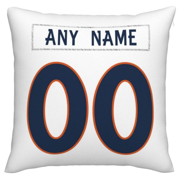 Custom D.Broncos Pillow Decorative Throw Pillow Case - Print Personalized Football Team Fans Name & Number Birthday Gift Football Pillows - Image 2