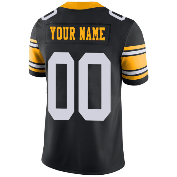 Custom P.Steelers Stitched American Football Jerseys Personalize Birthday Gifts Black Jersey - Image 3