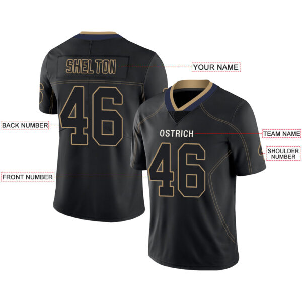 Custom LA.Chargers Stitched American Football Jerseys Personalize Birthday Gifts Black Jersey - Image 2