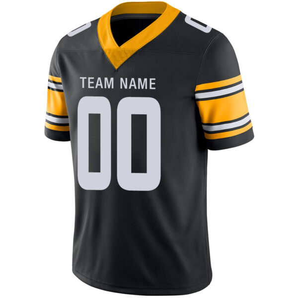 Custom P.Steelers Stitched American Football Jerseys Personalize Birthday Gifts Black Jersey - Image 4