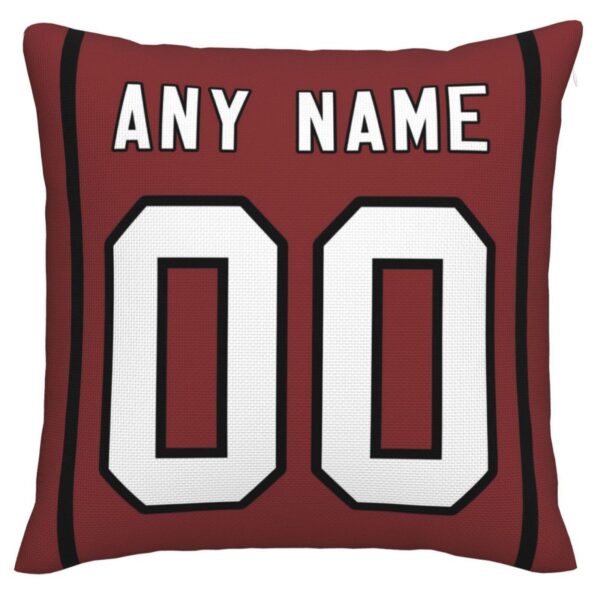 Custom A.Cardinals Pillow Decorative Throw Pillow Case - Print Personalized Football Team Fans Name & Number Birthday Gift Football Pillows - Image 3