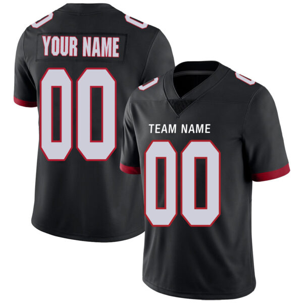 Custom A.Falcon Men's American Black Vapor Limited Stitched Football Jersey