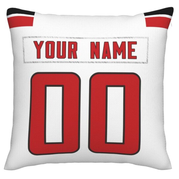 Custom A.Falcons Pillow Decorative Throw Pillow Case - Print Personalized Football Team Fans Name & Number Birthday Gift Football Pillows - Image 3