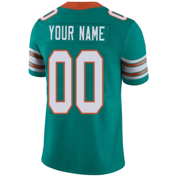 Custom M.Dolphins Football Jerseys Team Player or Personalized Design Your Own Name for Men's Women's Youth Jerseys Aqua - Image 5