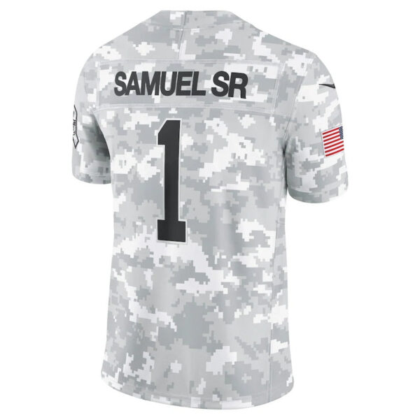 SF.49ers #1 Deebo Samuel Sr Arctic Camo 2024 Salute to Service Limited Stitched American Football Jerseys SF.49ers